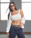 Top Viscolinho Branco