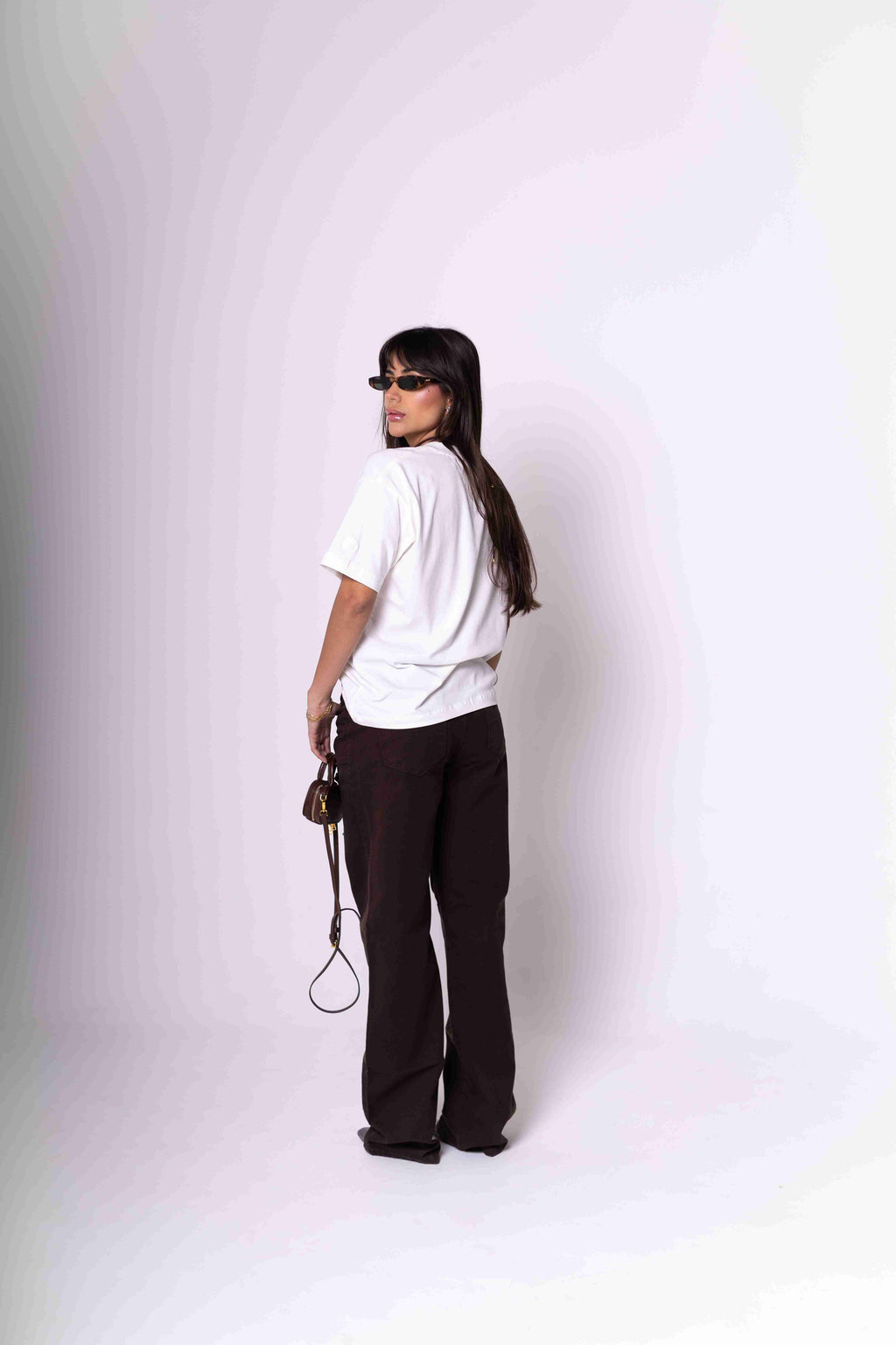 T-Shirt Oversized Feminina Algodão Egípcio - Branca