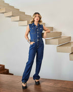 Macacão Miami - Jeans Escuro