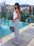 Calça Maré - Listrada Azul