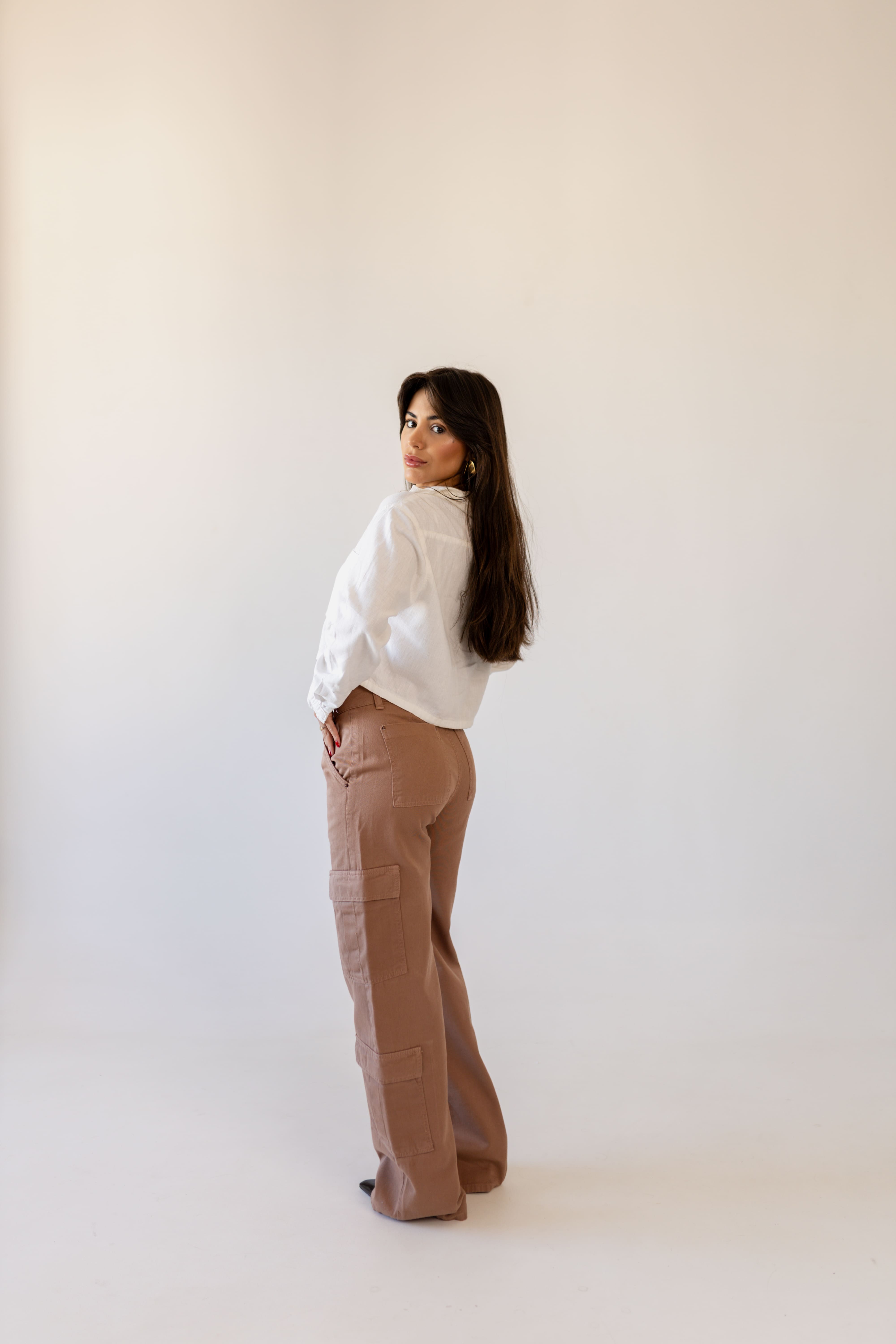 Calça Cargo Marrom Mocha Imagem secundária do produto