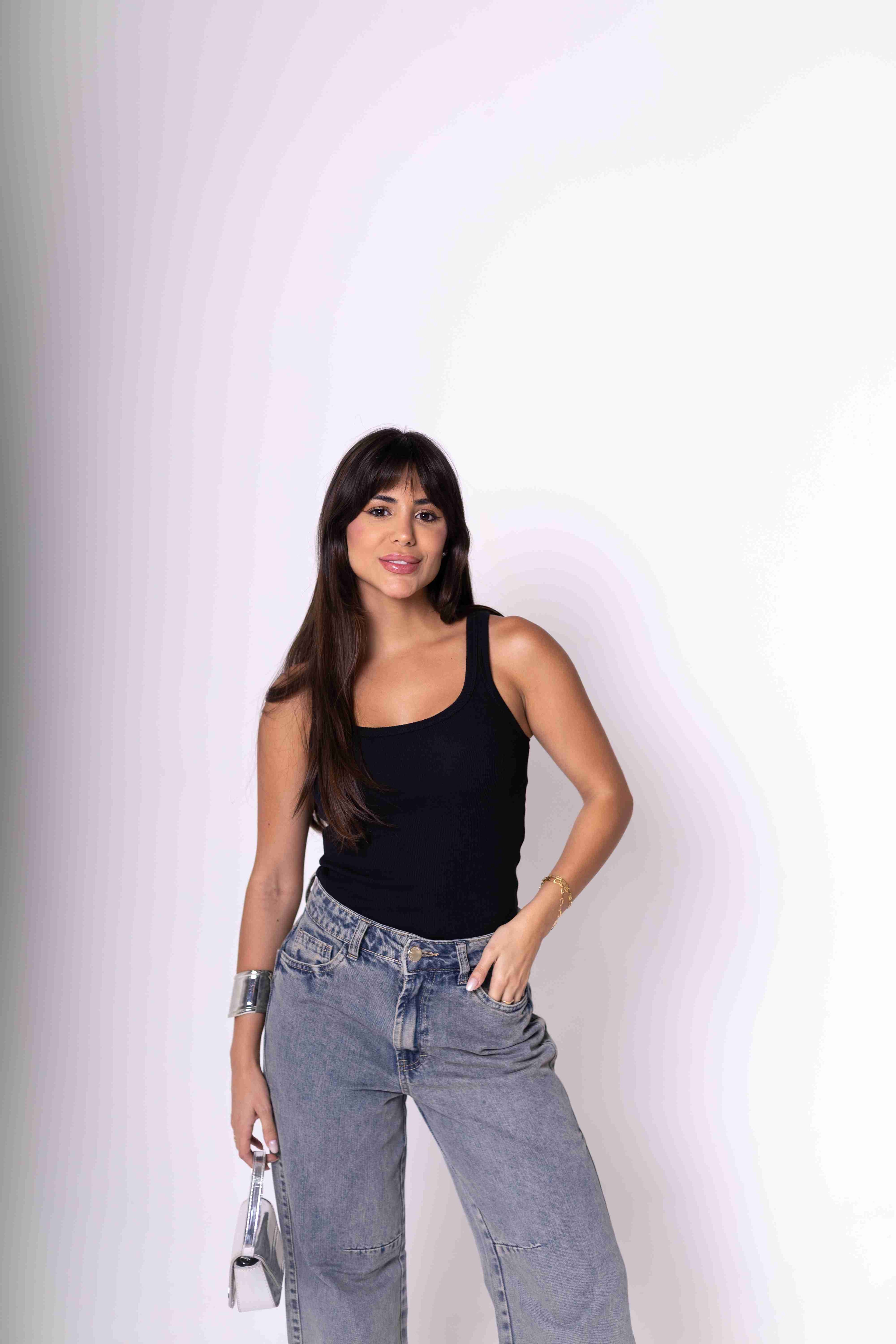 Regata Feminina Algodão Egípcio - Preta