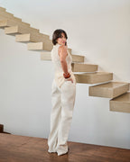 Calça Reta Zaya - Cru