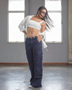 Calça Cargo Blue Royale