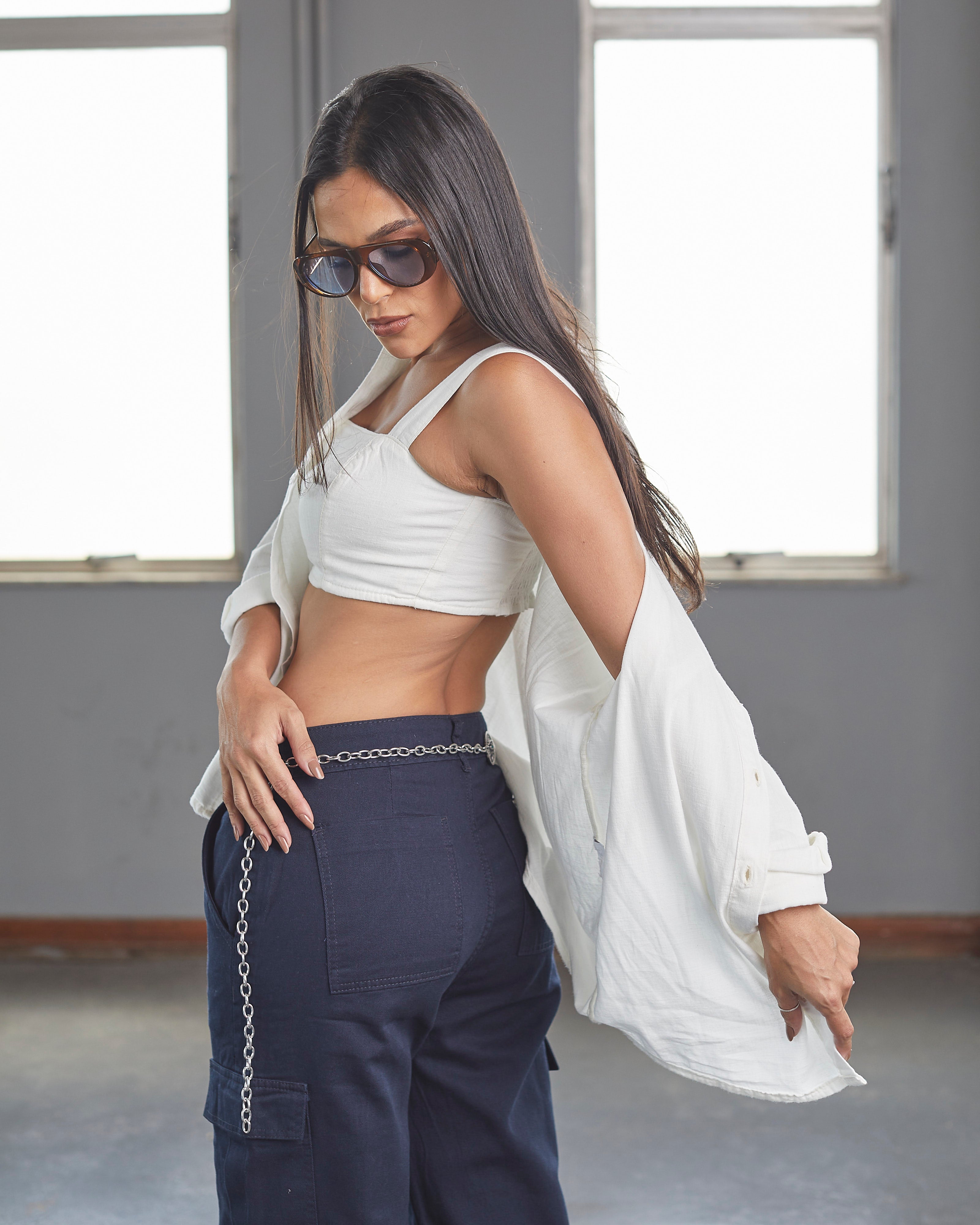 Calça Cargo Blue Royale