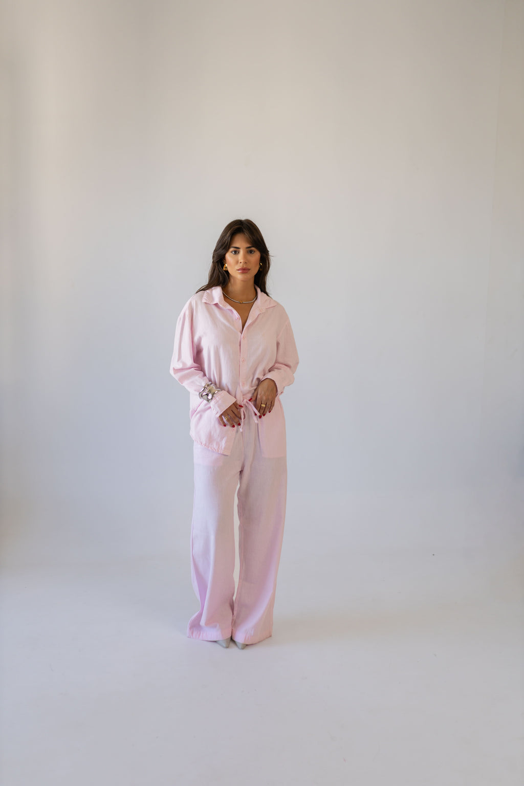 Calça Viscolinho Barcelona Rosa