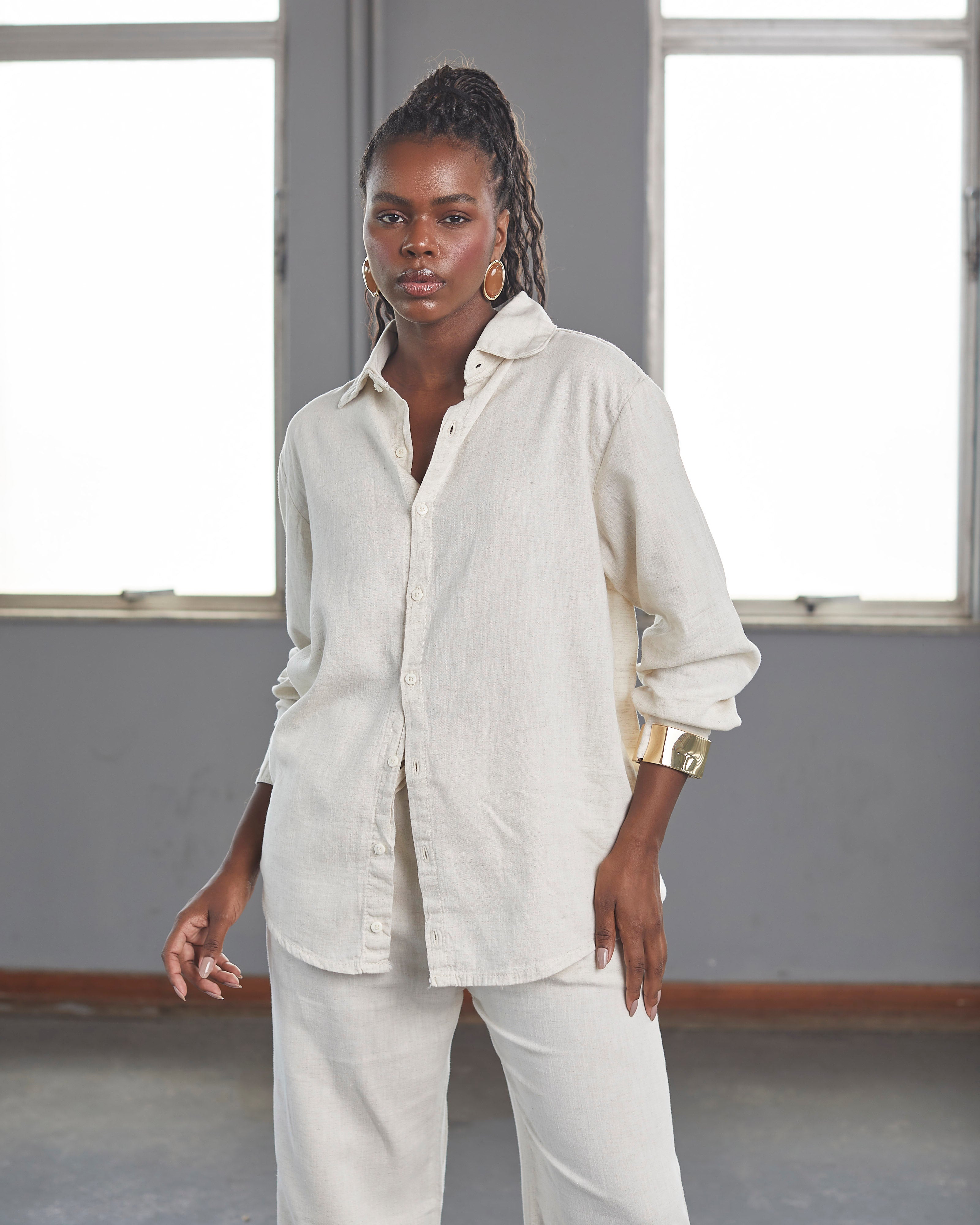 Camisa Viscolinho Mykonos