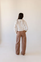 Calça Cargo Marrom Mocha