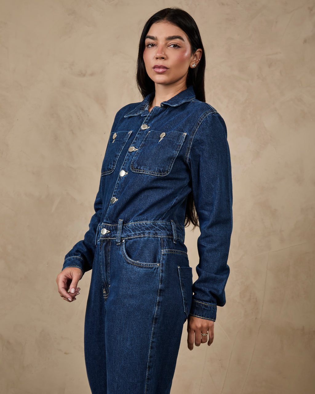 Macacão Verona - Jeans Escuro