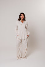 Camisa Viscolinho Oversized Cru