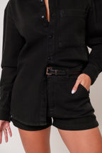 Short Ester Preto