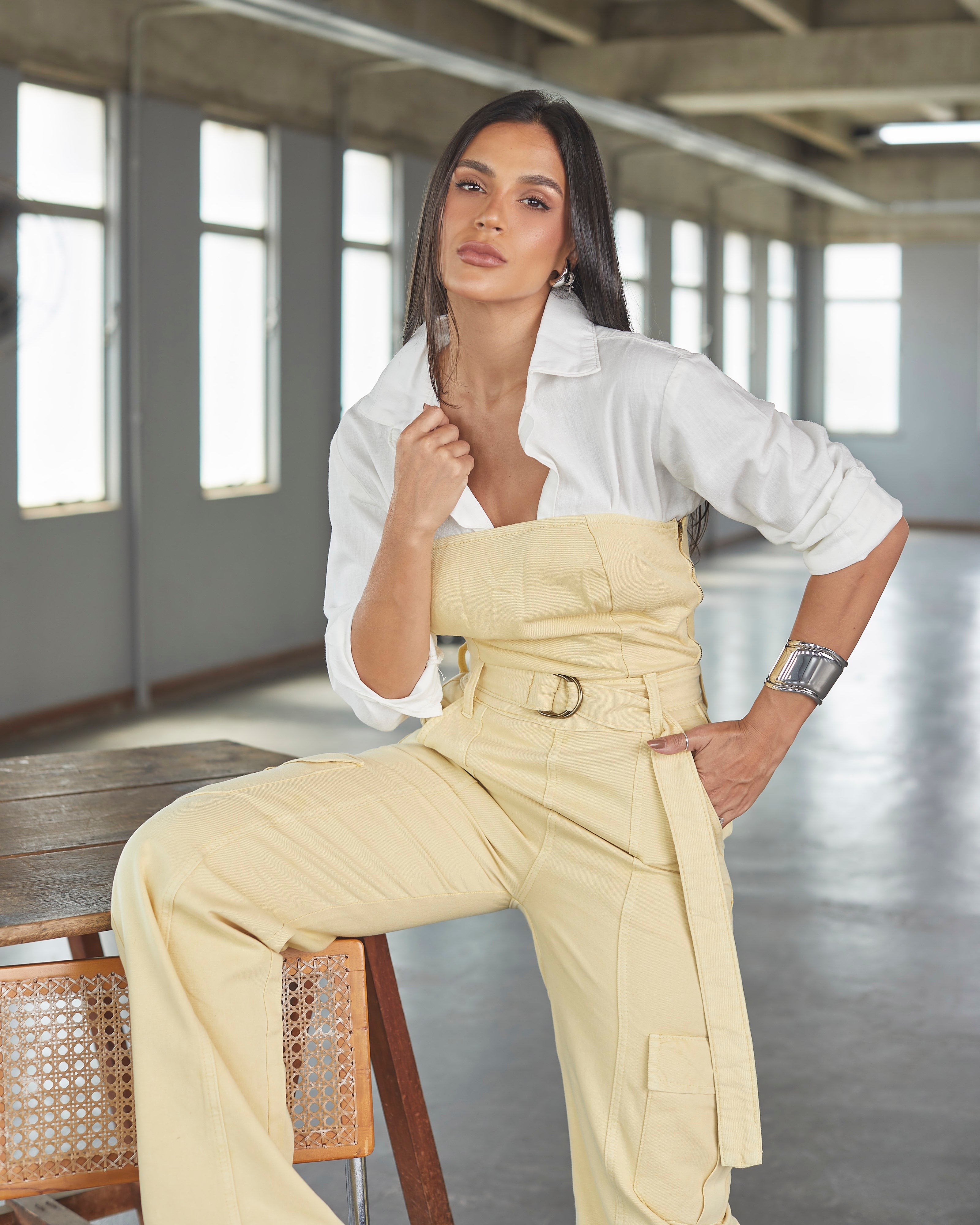 Macacão Chicago Amarelo