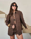 Camisa Oversized Ester Café
