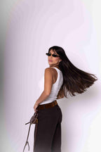 Regata Feminina Algodão Egípcio - Branca