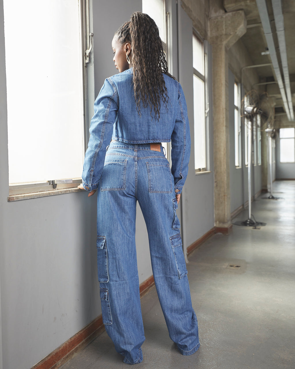 Calça Cargo Mendonza - Jeans Escuro