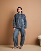 Jaqueta Kyoto - Jeans marmorizado