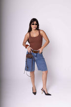 Regata Feminina Algodão Egípcio - Marrom