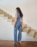 Macacão Miami - Jeans Marmorizado