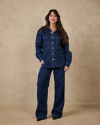 Calça Moletinho - Jeans Escuro