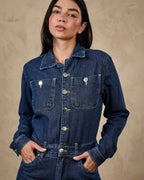 Macacão Verona - Jeans Escuro