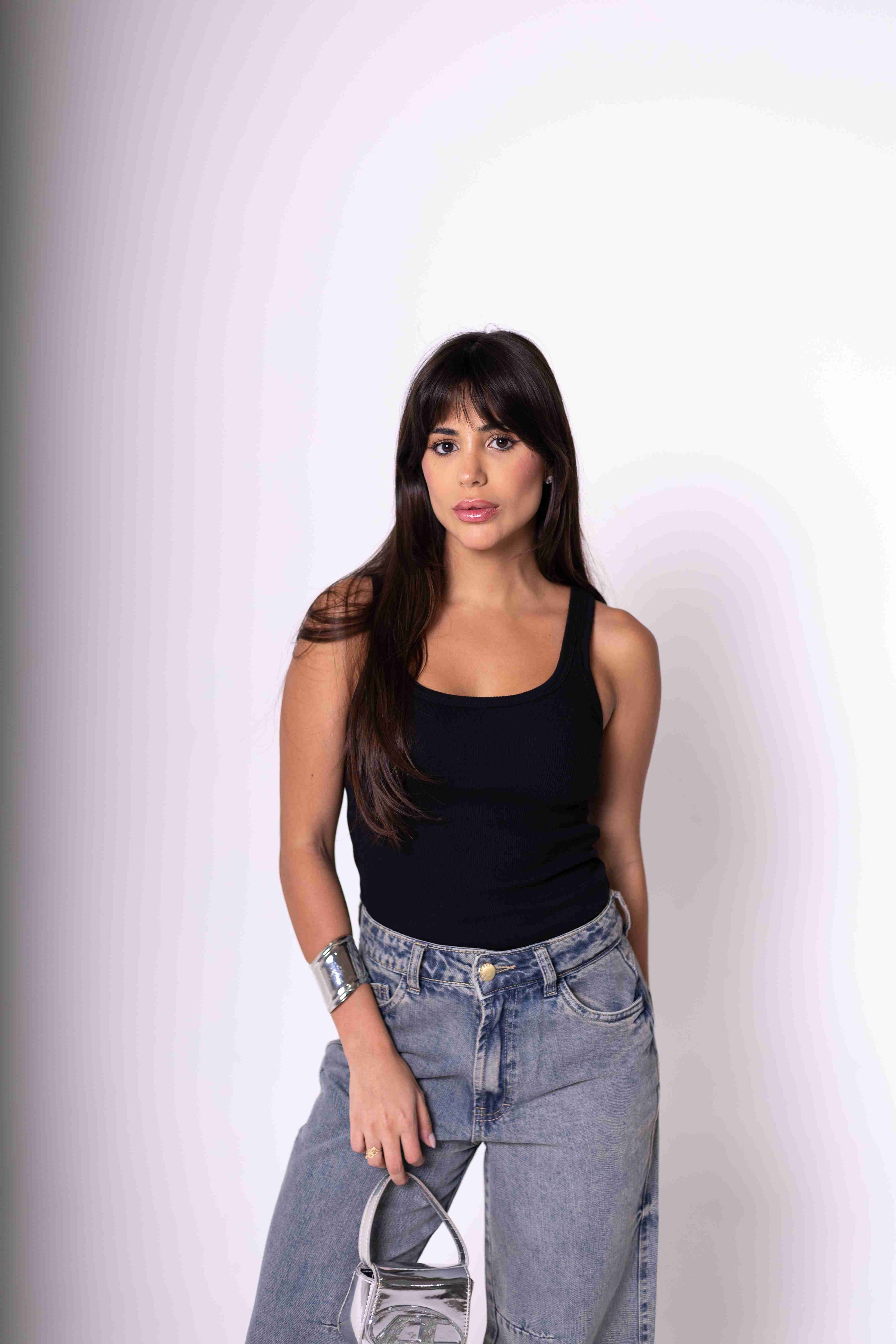 Regata Feminina Algodão Egípcio - Preta