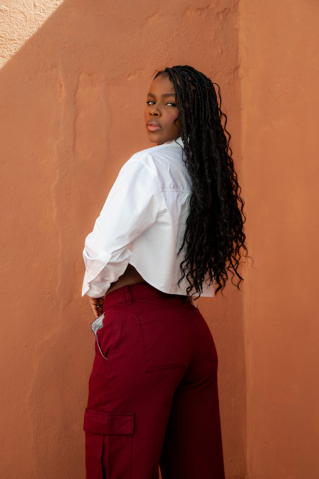 Calça Cargo Marsala