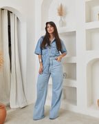 Camisa Oversized Duna - Jeans Claro