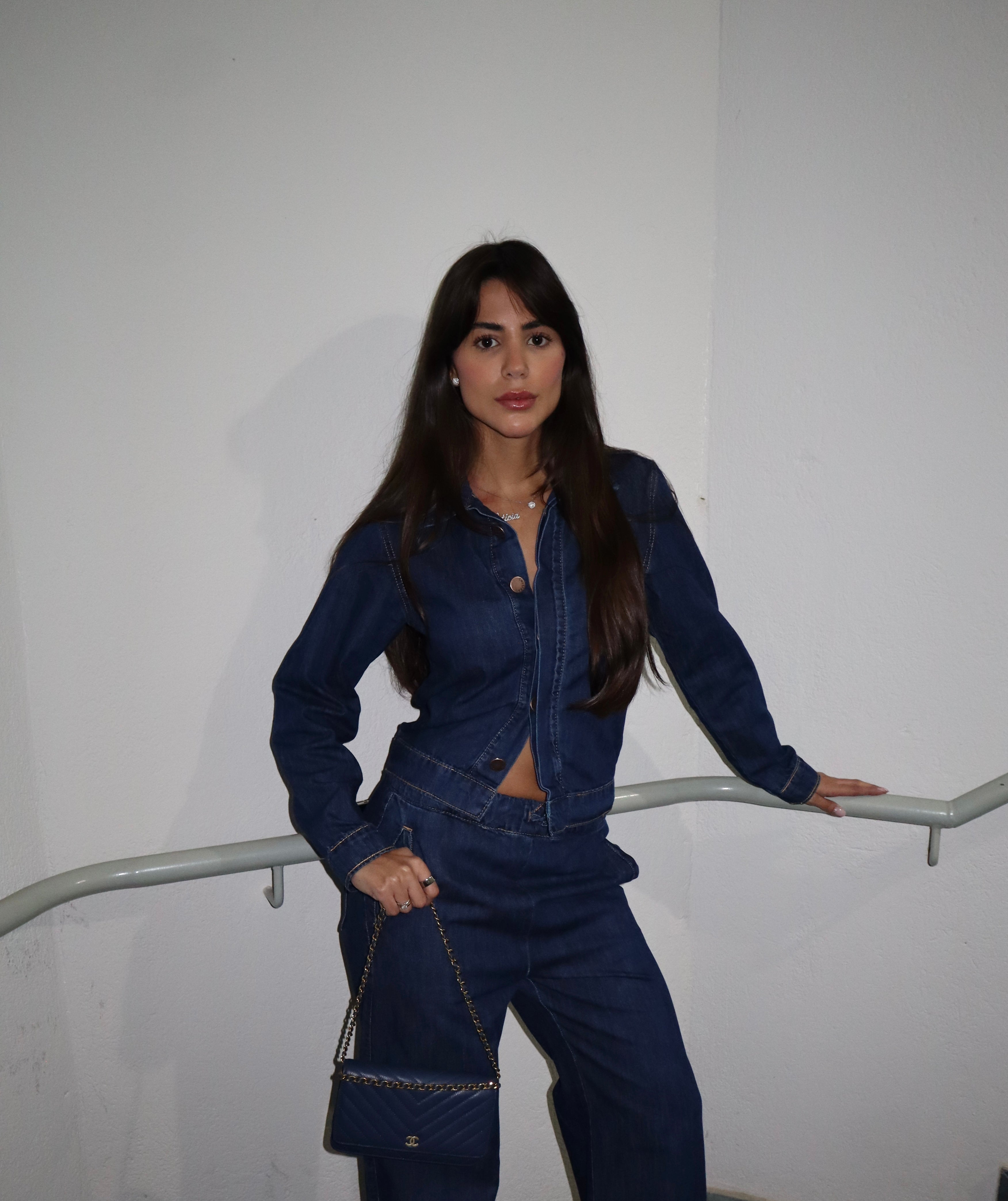 Jaqueta Ali - Jeans Escuro Imagem principal do produto