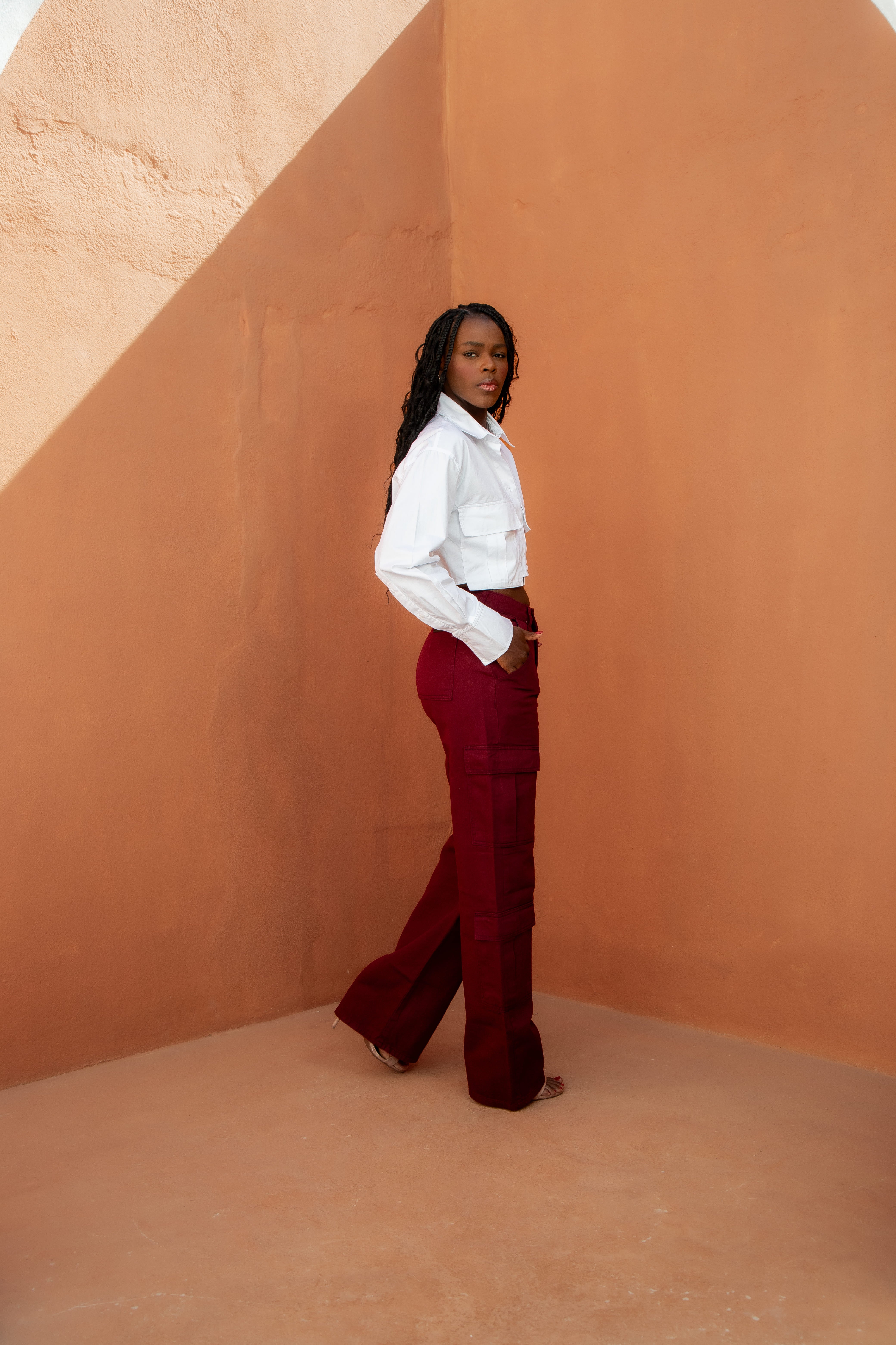 Calça Cargo Marsala Imagem secundária do produto