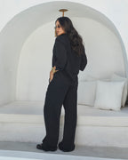 Camisa Viscolinho Santorini Preta