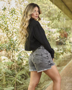 Camisa Ampla Capri Preta