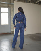 Calça Wide Leg Catena - Jeans Escuro