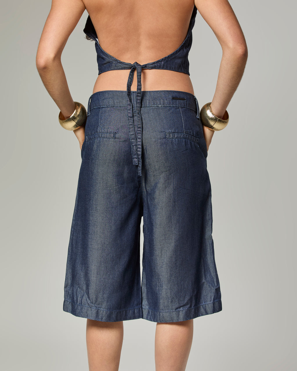 Bermuda Jorts - Jeans Escuro Liocel