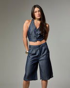 Bermuda Jorts - Jeans Escuro Liocel