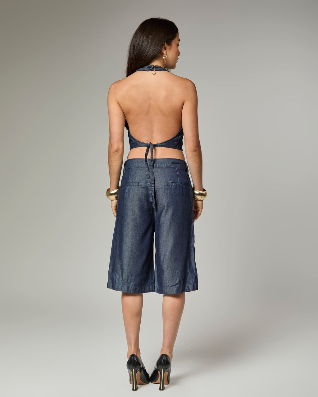 Bermuda Jorts - Jeans Escuro Liocel