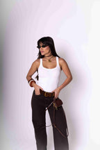 Regata Feminina Algodão Egípcio - Branca