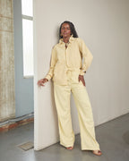 Camisa Viscolinho Mali Amarela