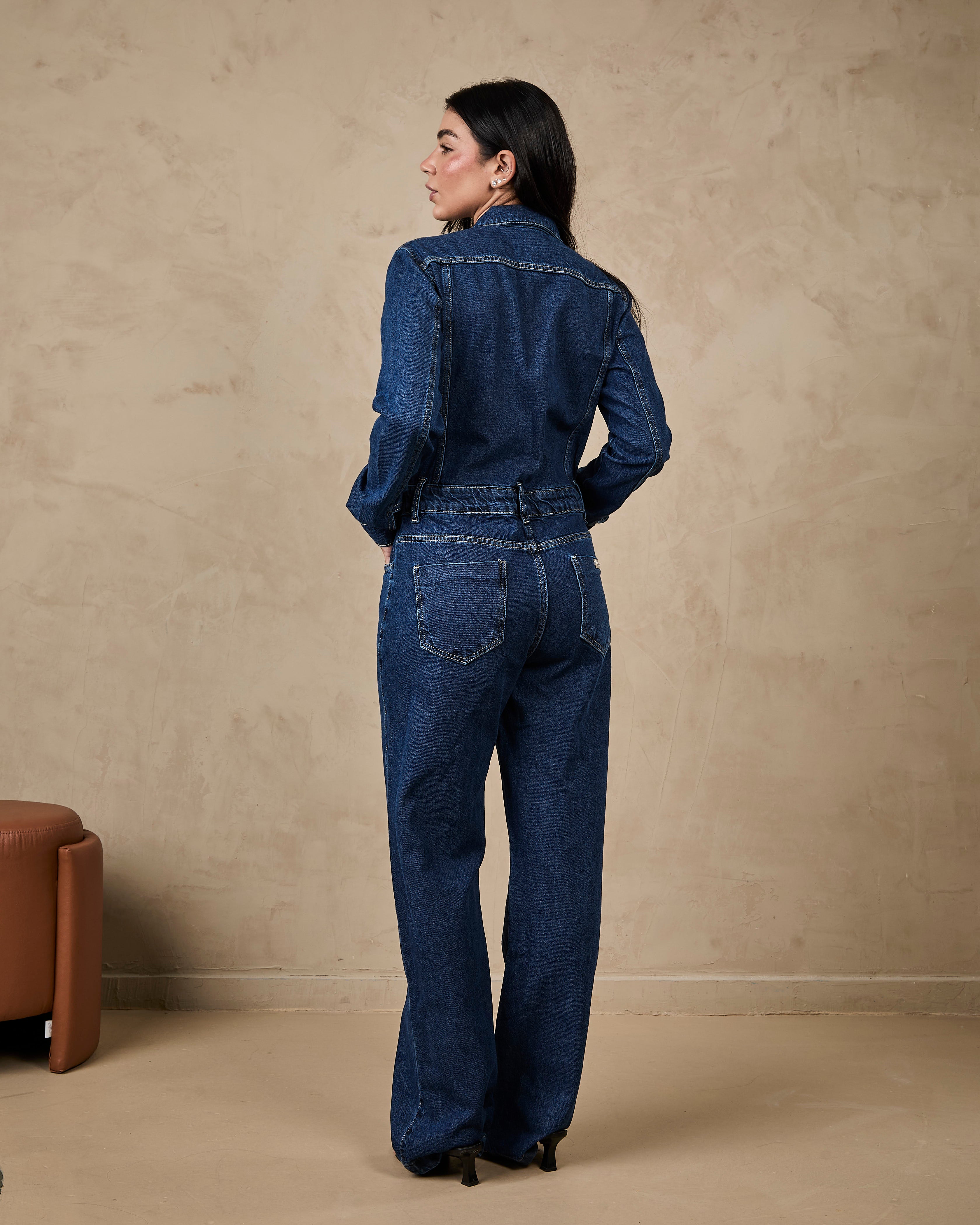 Macacão Verona - Jeans Escuro