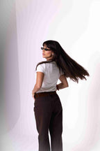 Camiseta Baby Look Feminina Algodão Egípcio - Branca