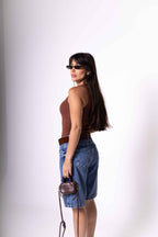 Regata Feminina Algodão Egípcio - Marrom