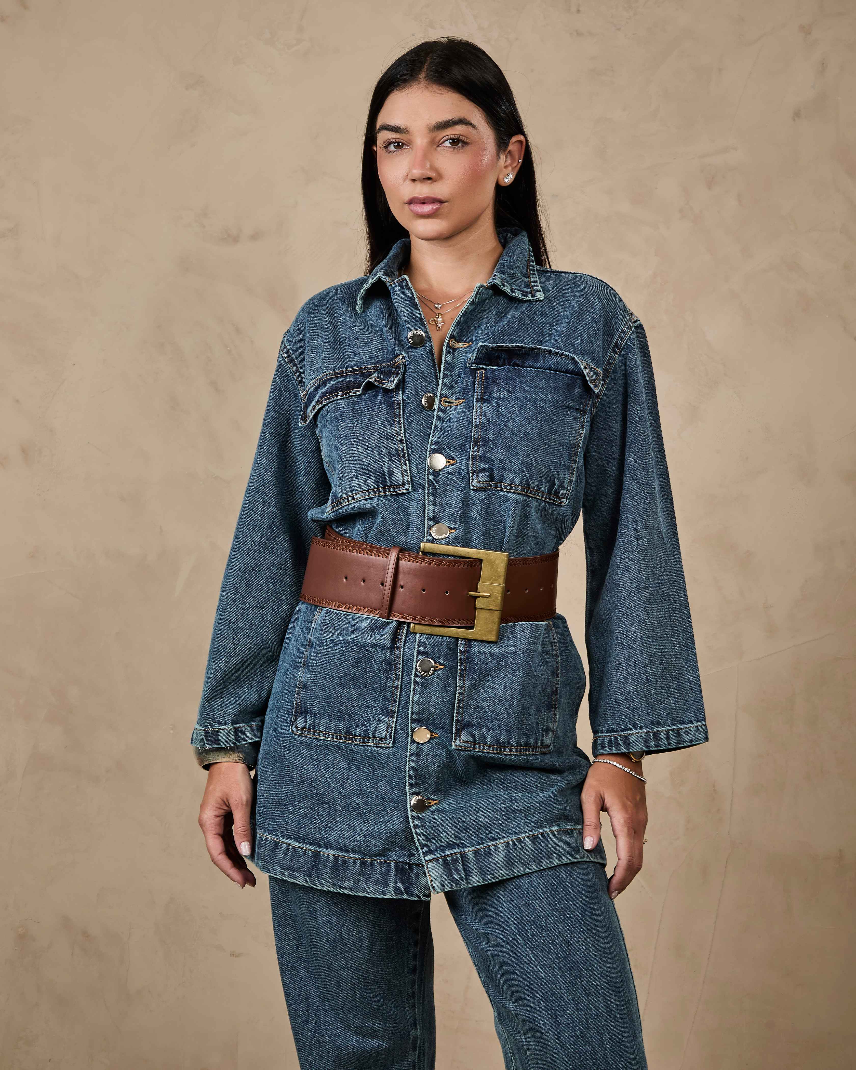 Parka Madrid - Jeans Marmorizado Imagem principal do produto