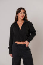 Camisa Ampla Preta
