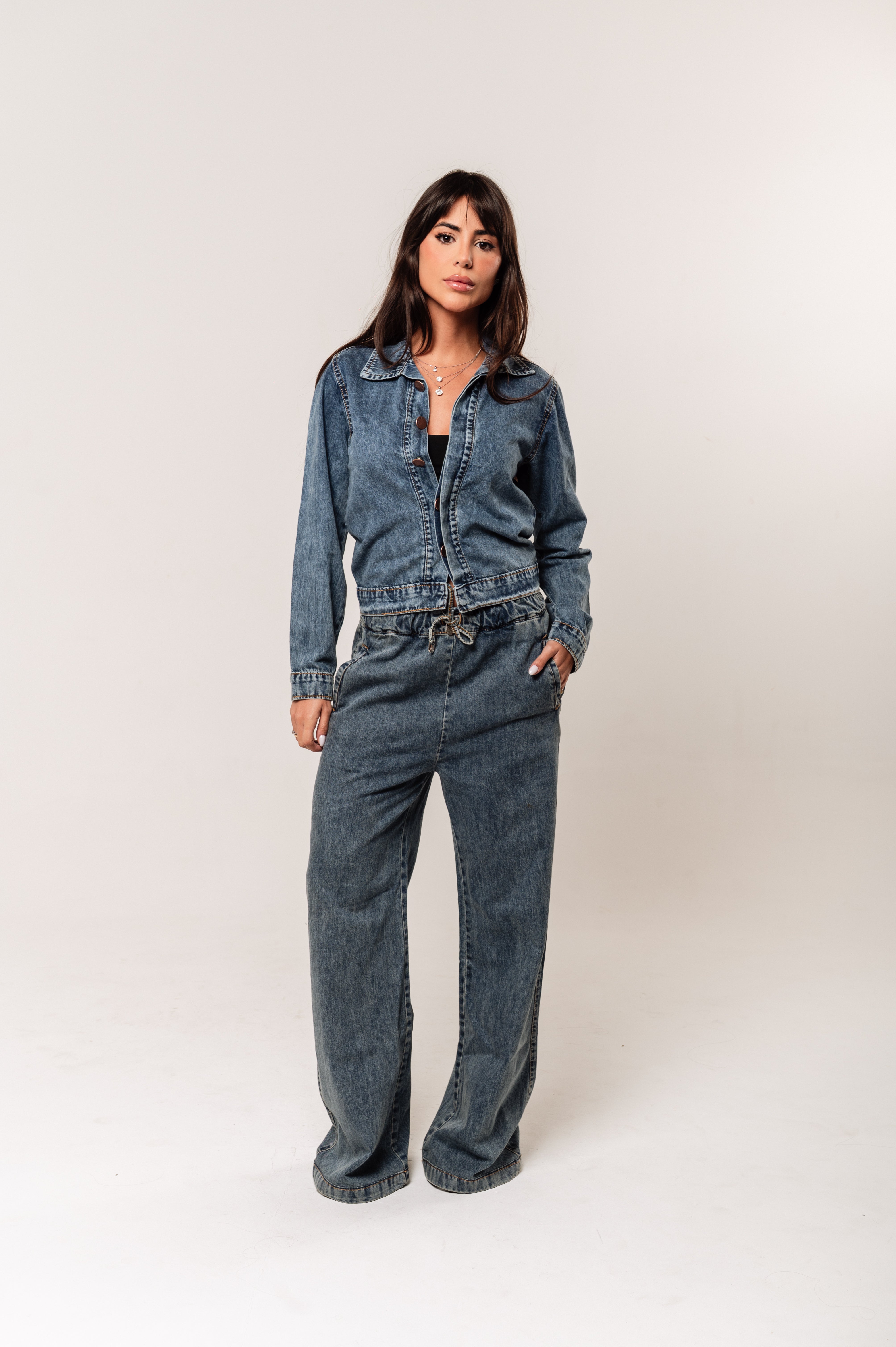 Jaqueta Ali - Jeans Marmorizado Imagem secundária do produto